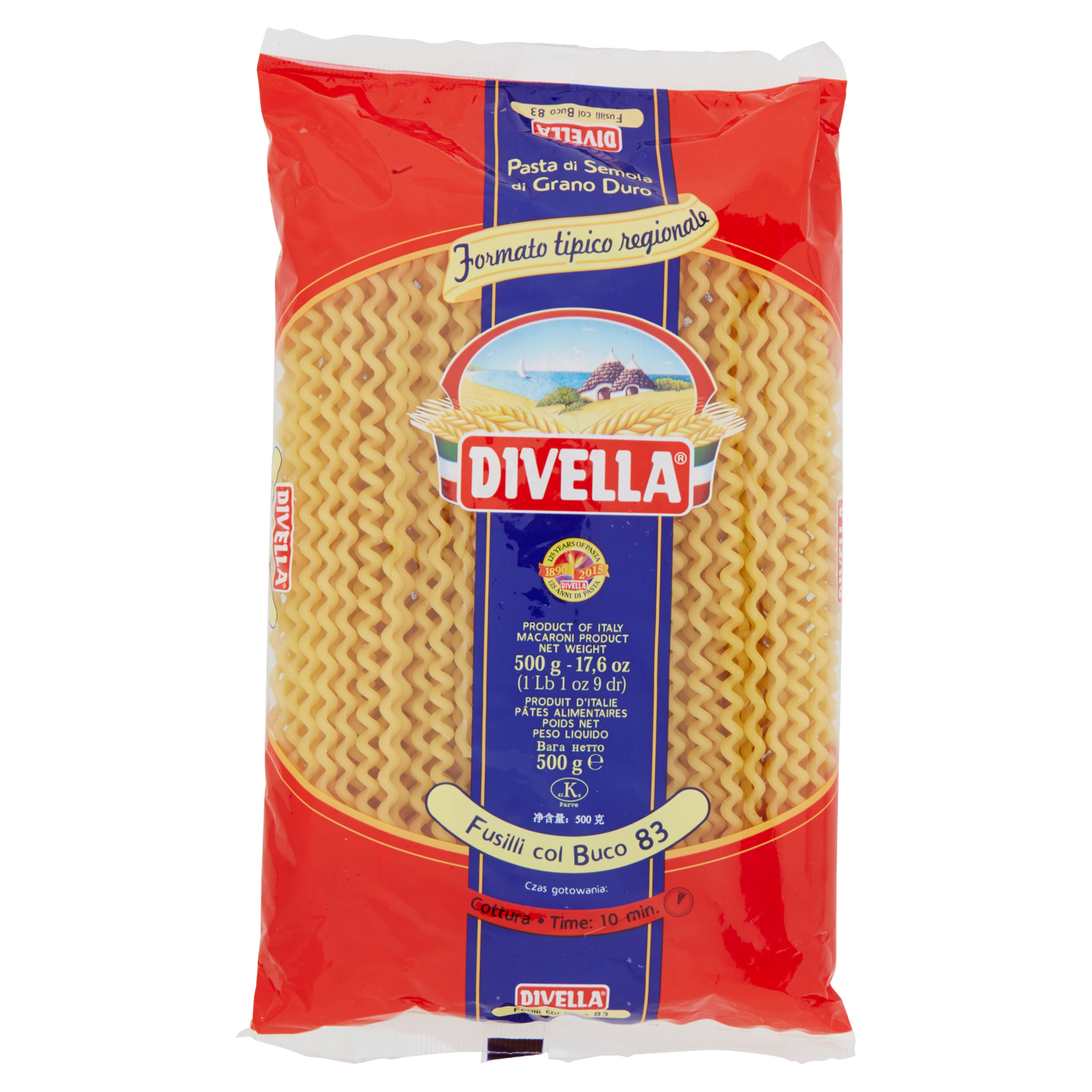 Pasta Divella fusilli bucati lunghi 500 GR