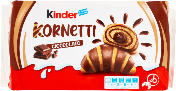 KINDER KORNETTI AL CIOCCOLATO 252 GR