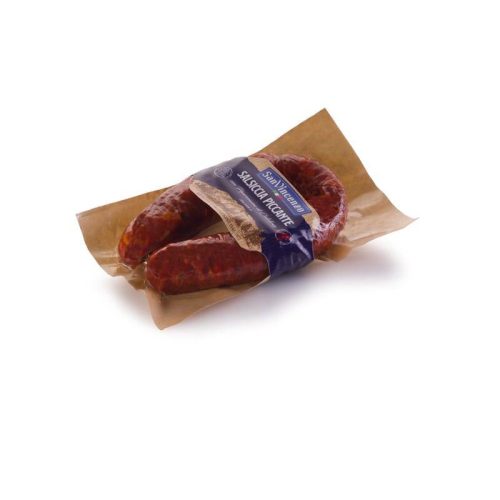 Salsiccia Calabrese piccante san vincenzo (prezzo al pz 350 gr c.ca)