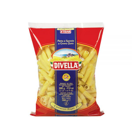 Pasta Divella canneroni rigati 500 GR
