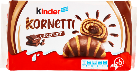 KINDER KORNETTI AL CIOCCOLATO 252 GR